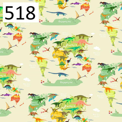 Wzór 518 dinozaury mapa