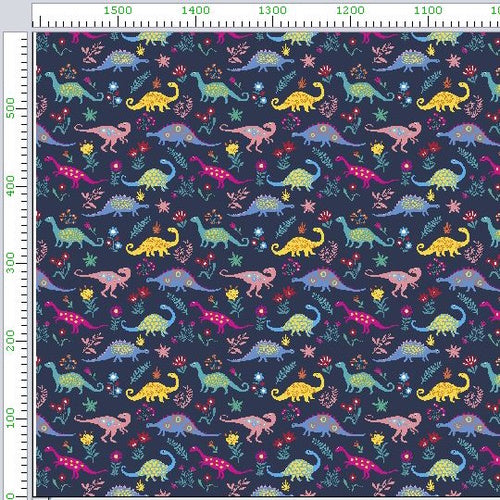 Pattern 1 colorful zigzags - print