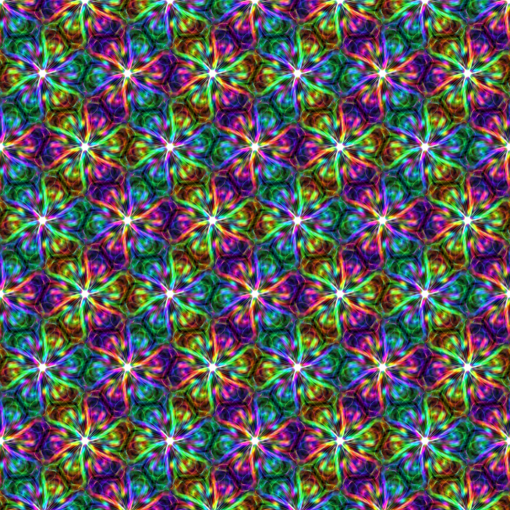 Pattern 1 colorful zigzags - print