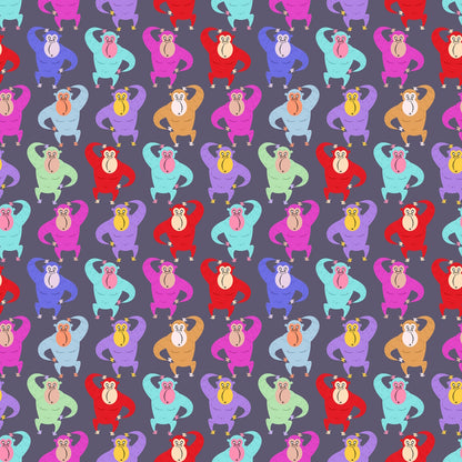 Wzór 542 kolorowe małpki