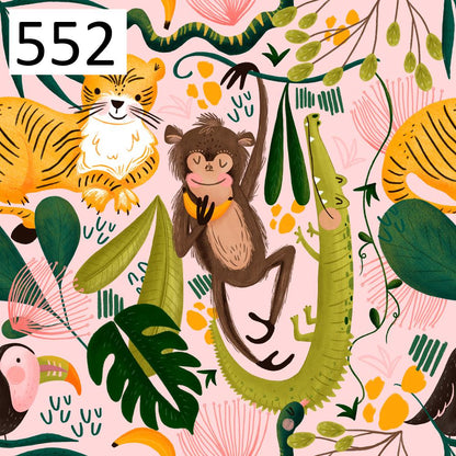 Wzór 552 dżungla zwierzęta 2