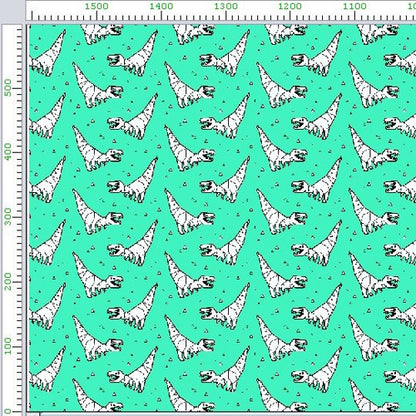 Pattern 1 colorful zigzags - print