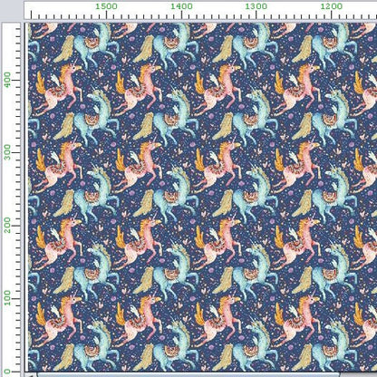 Pattern 1 colorful zigzags - print