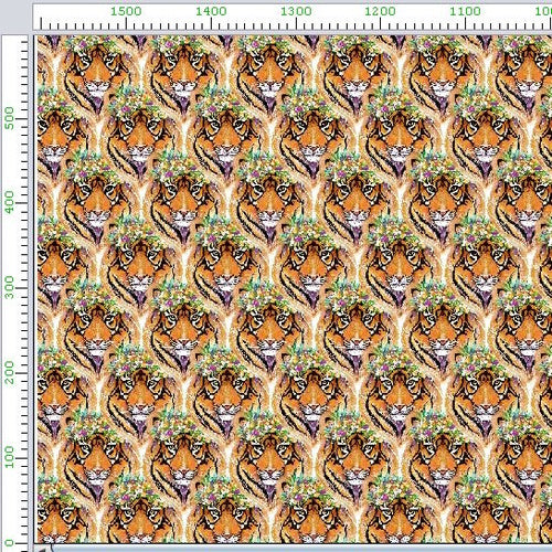 Pattern 1 colorful zigzags - print