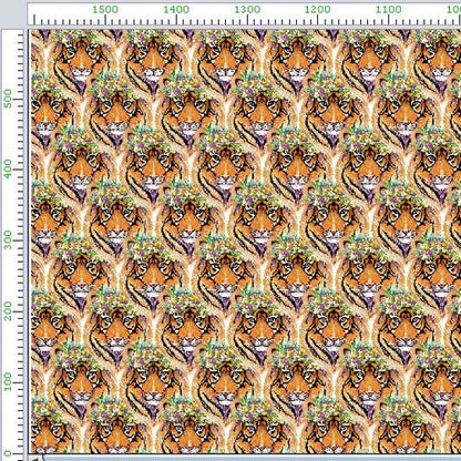 Pattern 1 colorful zigzags - print