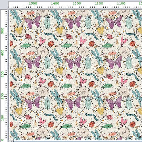 Pattern 1 colorful zigzags - print