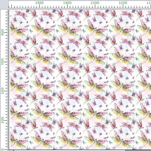 Pattern 1 colorful zigzags - print