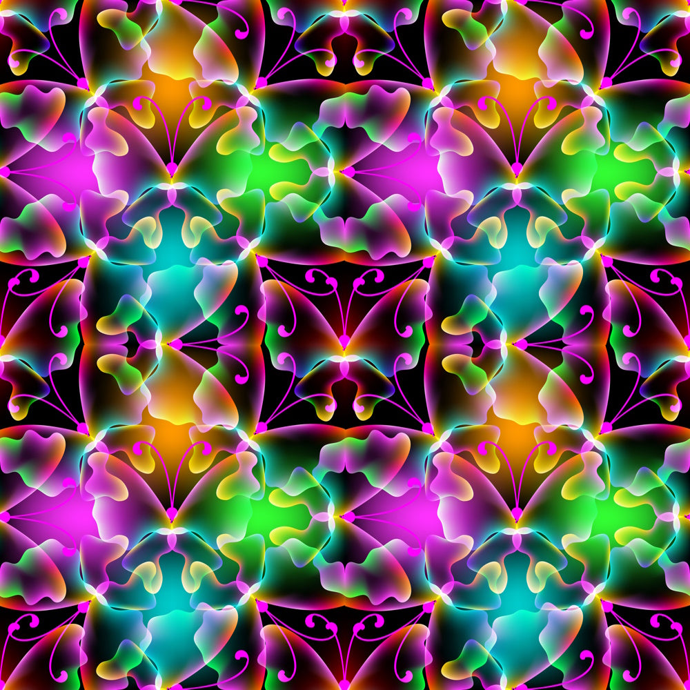 Pattern 1 colorful zigzags - print