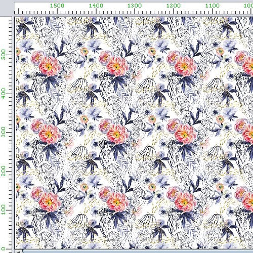 Pattern 1 colorful zigzags - print