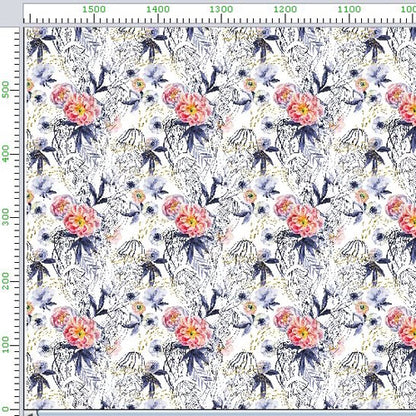 Pattern 1 colorful zigzags - print