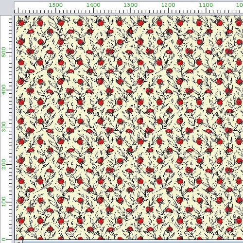 Pattern 653 ladybug leaves