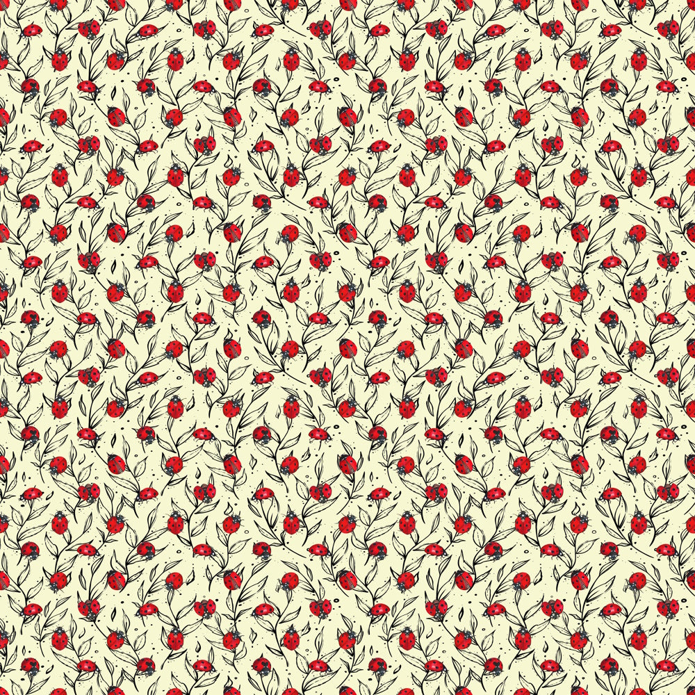 Pattern 653 ladybug leaves