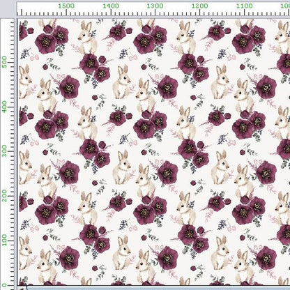 Pattern 662 flower bunnies