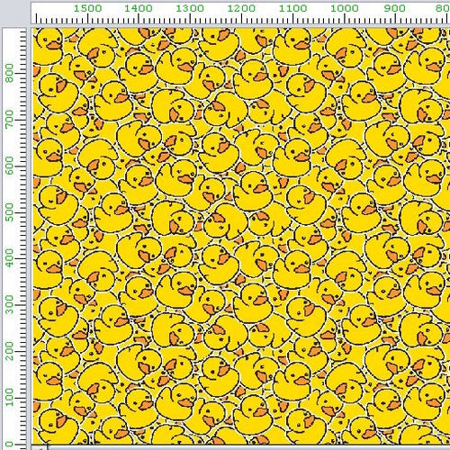 Wzór 670 żółte kaczki