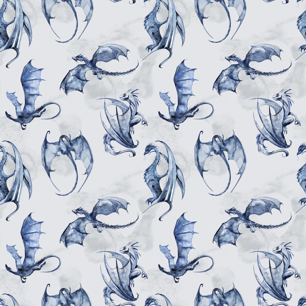 Pattern 693 blue dragons