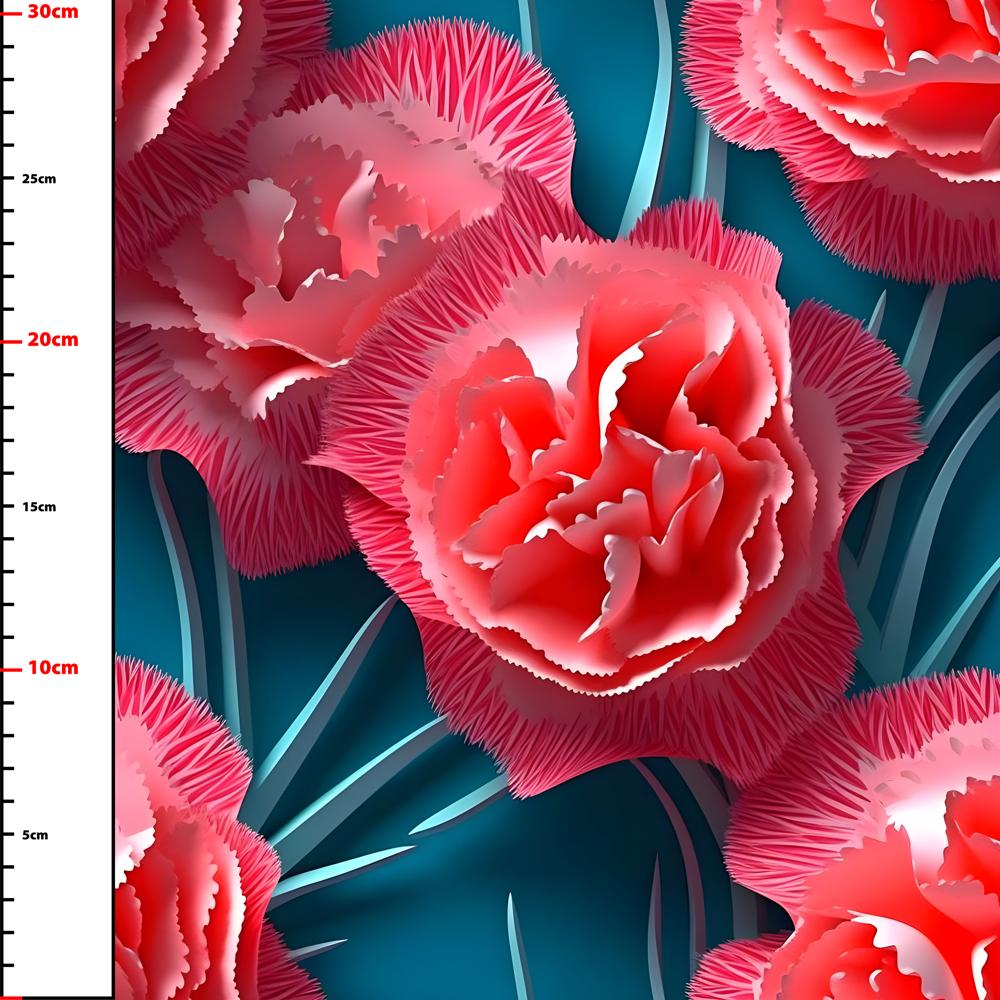 Pattern of 800 3D flowers