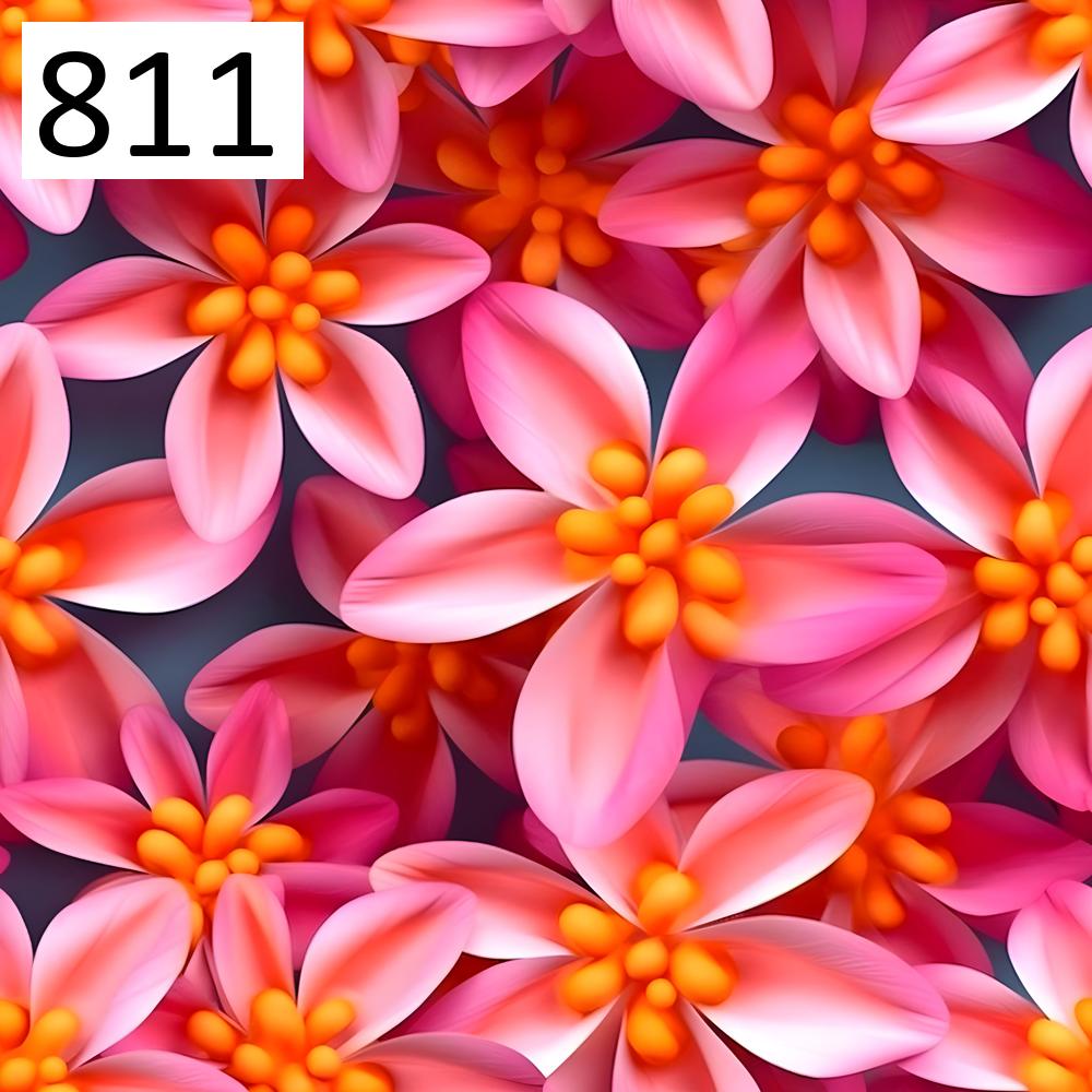 Pattern 811 3D flowers