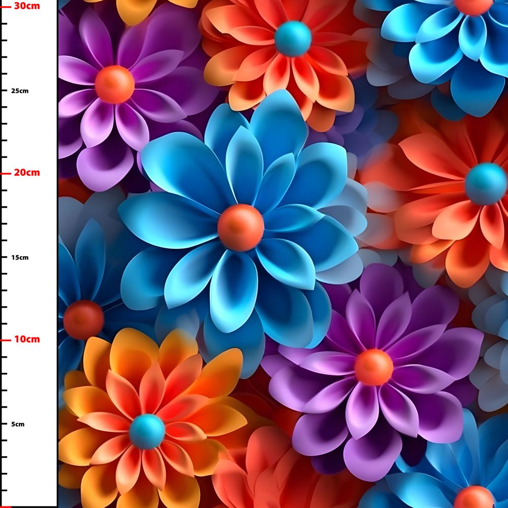 Pattern 814 3D flowers