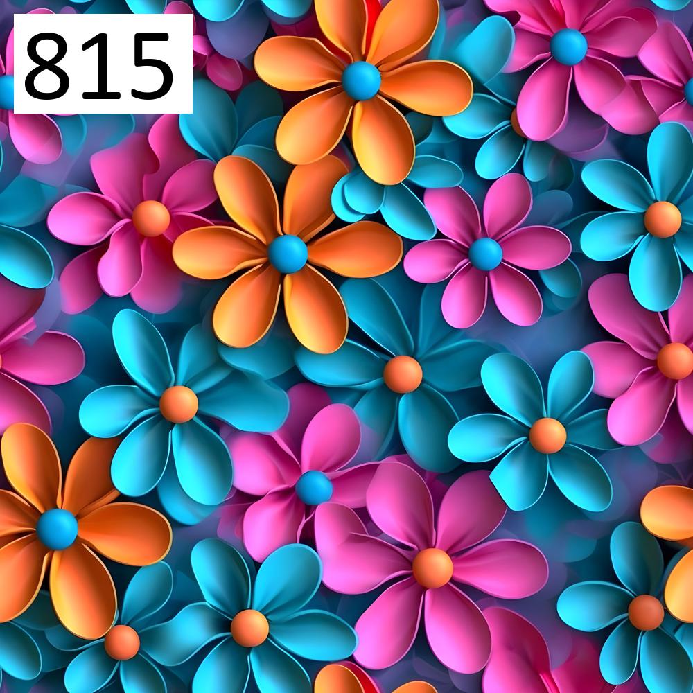 Wzór 815 kwiaty 3D