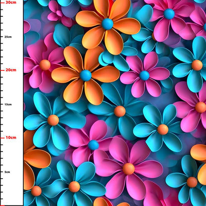 Wzór 815 kwiaty 3D