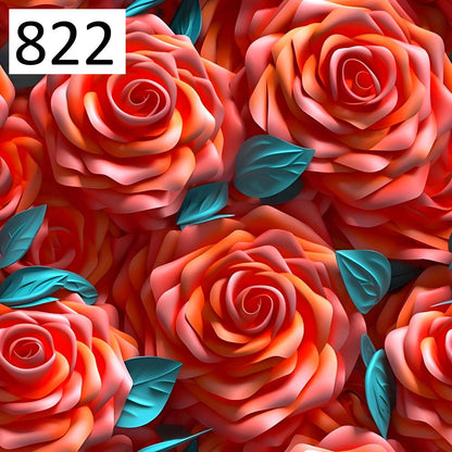 Wzór 822 kwiaty 3D