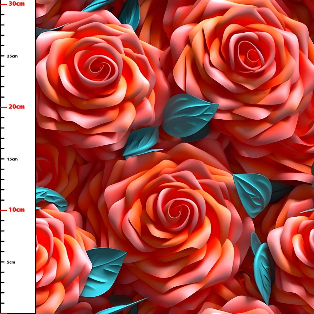 Wzór 822 kwiaty 3D