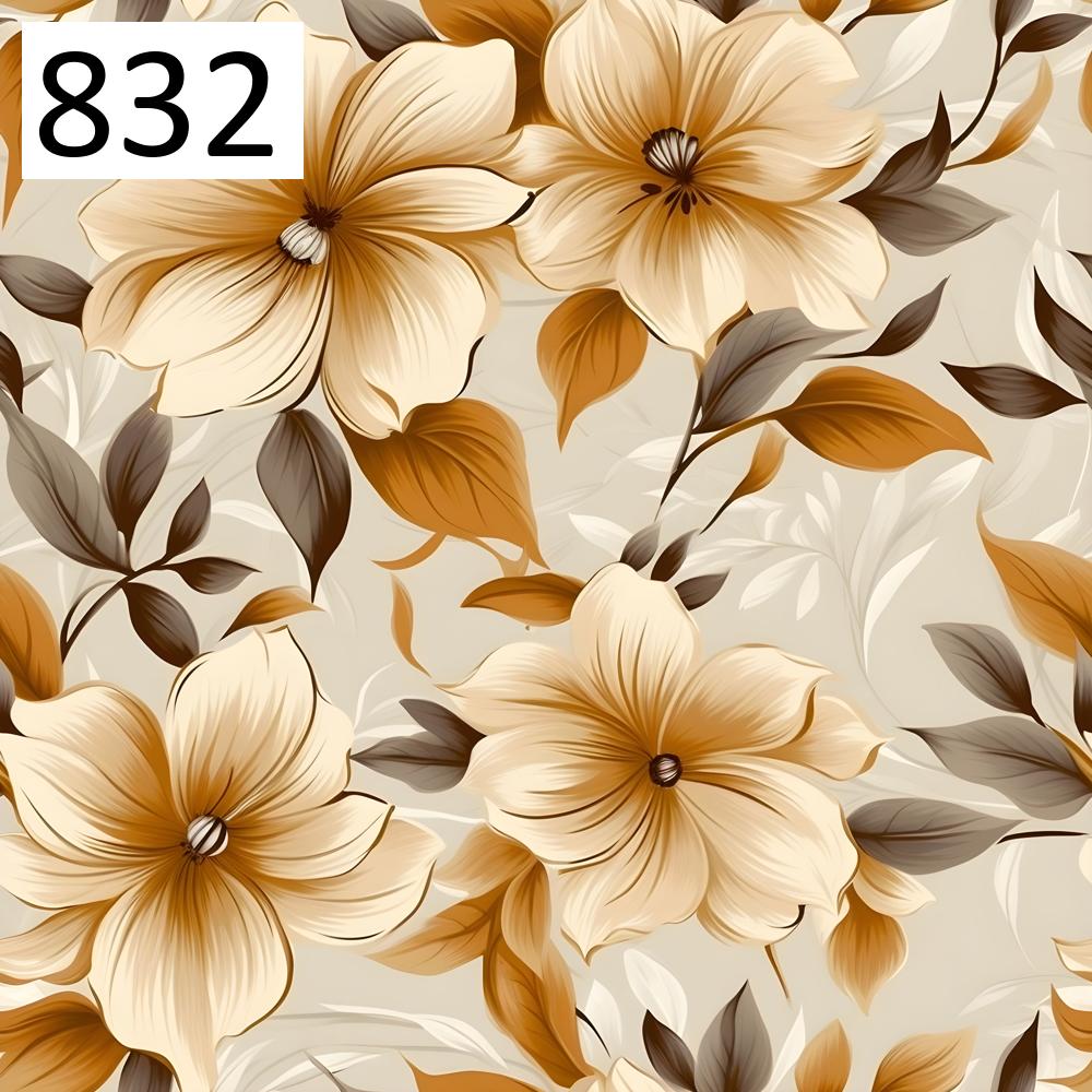 Pattern 832 beige flowers