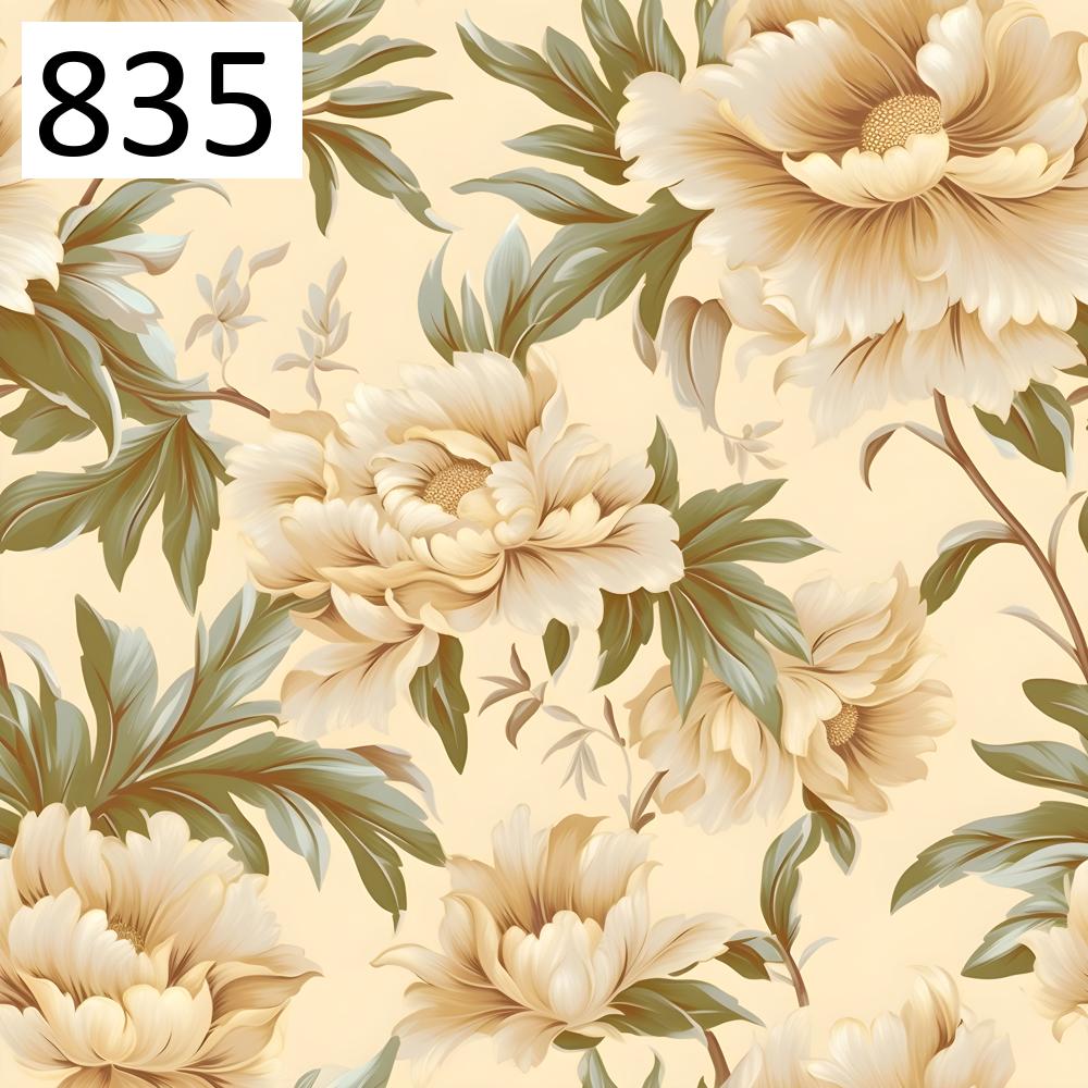 Pattern 835 beige flowers