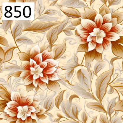 Pattern 850 beige flowers