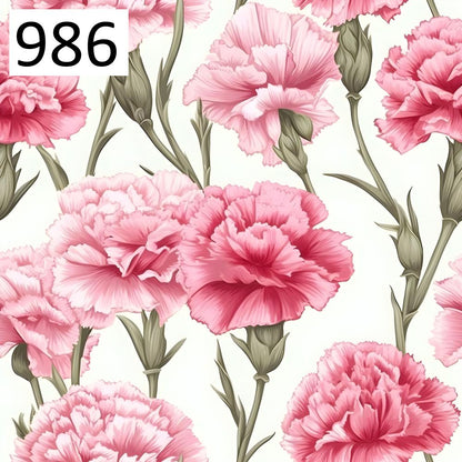 Wzór 986 kwiaty goździk
