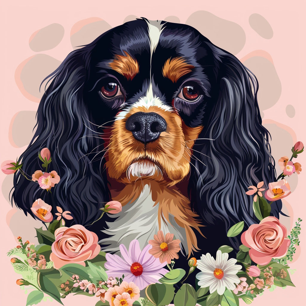 Panel cavalier king charles spaniel 14