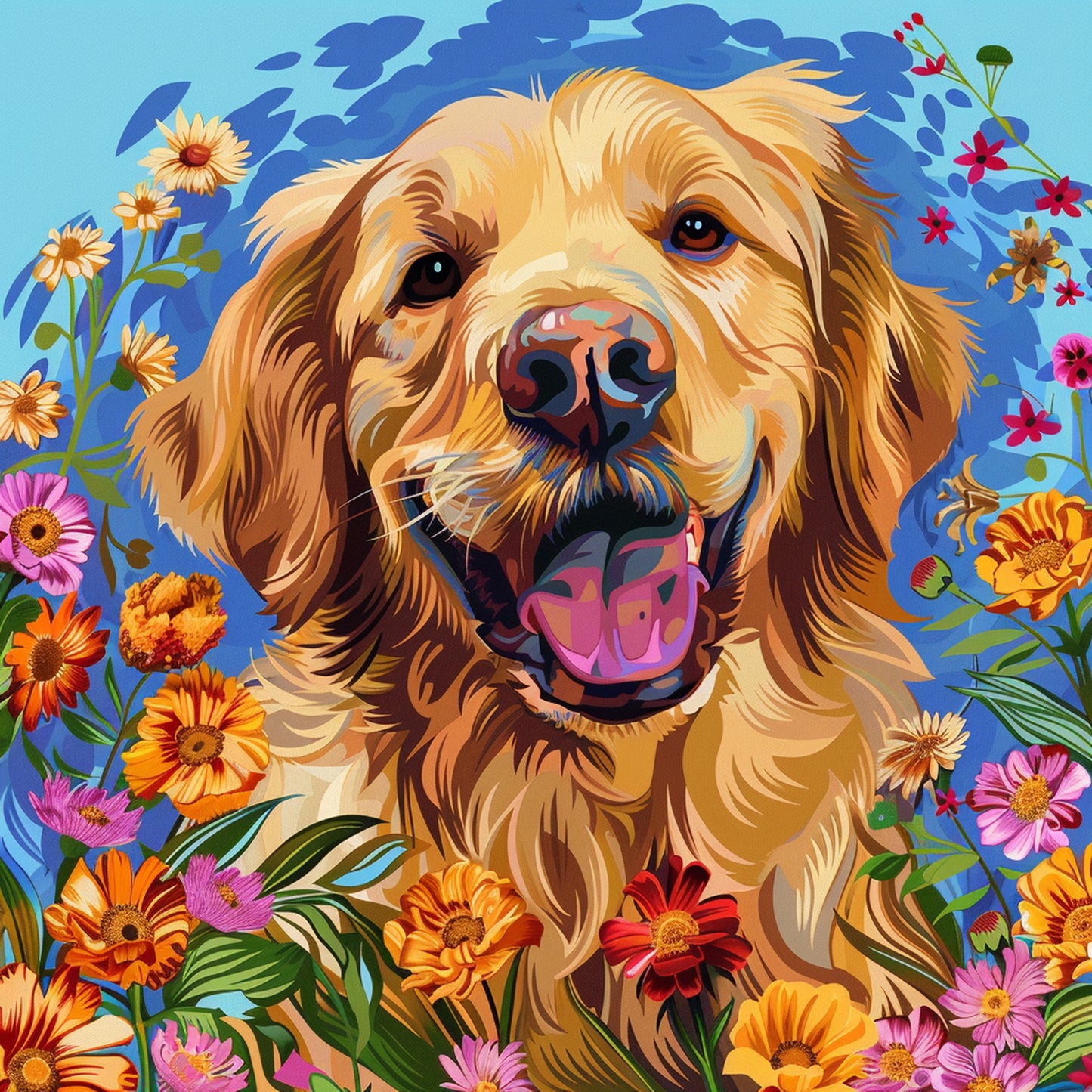 Panel golden retriever 16